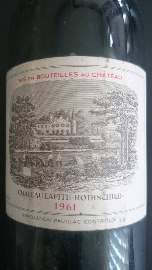 Label Lafite-Rothschild 1961